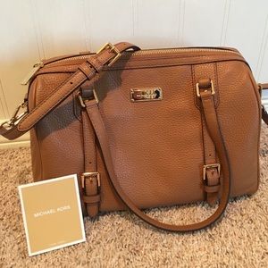 Michael Kors Satchel in Acorn colored leather
